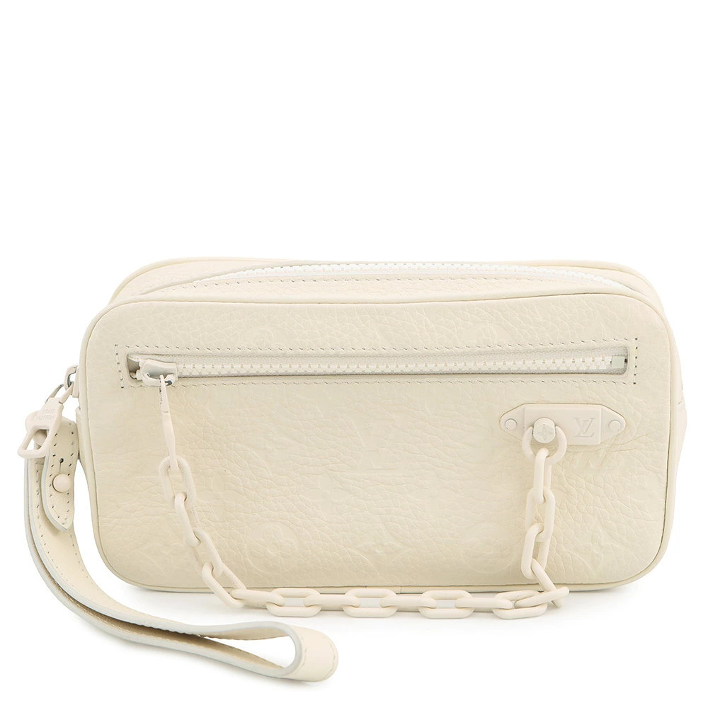 Louis Vuitton Empreinte Pochette Volga Shoulder Bag White Limited Edition